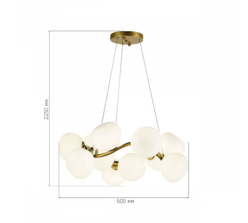 Подвесная люстра ST Luce Sweven SL1519.303.12 Подвесная люстра ST Luce Sweven SL1519.303.12