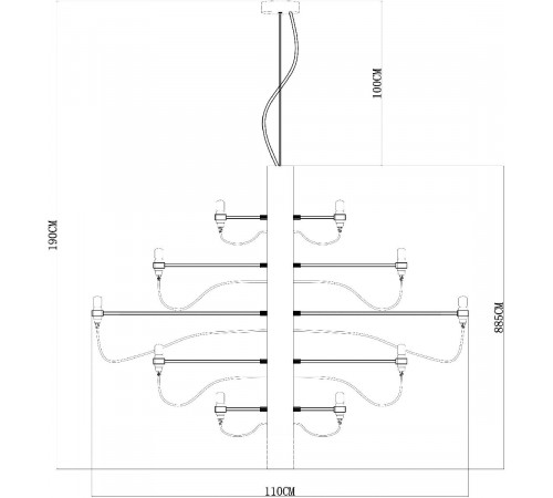 Подвесная люстра Divinare Molto 8030/17 LM-50 Подвесная люстра Divinare Molto 8030/17 LM-50