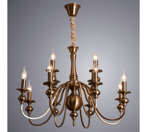 Подвесная люстра Arte Lamp Passoni A6097LM-12PB Подвесная люстра Arte Lamp Passoni A6097LM-12PB