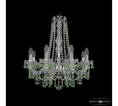 Подвесная люстра Bohemia Ivele Crystal 1410/8/195/h-60 Ni V5001 Подвесная люстра Bohemia Ivele Crystal 1410/8/195/h-60 Ni V5001