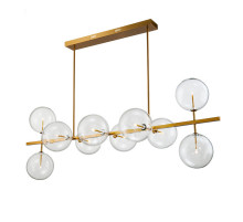 Подвесная люстра Delight Collection Globe Mobile KG0965P-10L brass