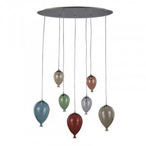 Подвесная люстра Ideal Lux Clown SP7 Color 100937