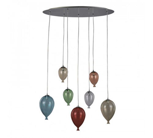 Подвесная люстра Ideal Lux Clown SP7 Color 100937 Подвесная люстра Ideal Lux Clown SP7 Color 100937