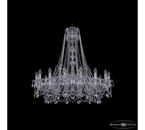 Подвесная люстра Bohemia Ivele Crystal 1411/16/360/h-95 Ni