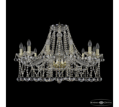Подвесная люстра Bohemia Ivele Crystal 1413/12/300 G Balls