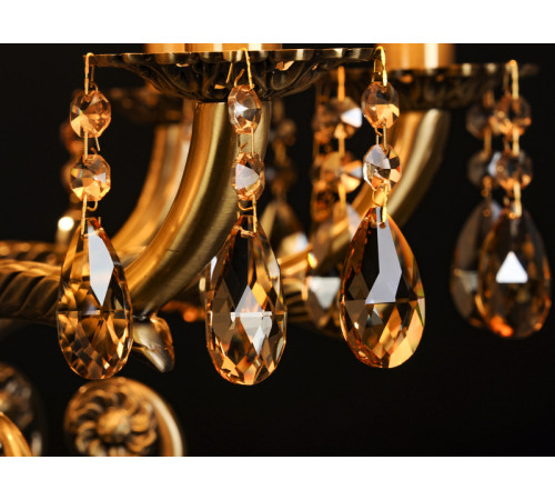 Подвесная люстра Abrasax Sylvia L.8110-8BR CRISTAL-SHADE Подвесная люстра Abrasax Sylvia L.8110-8BR CRISTAL-SHADE
