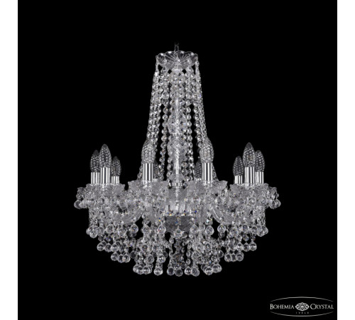 Подвесная люстра Bohemia Ivele Crystal 1409/10/195/h-63 Ni Подвесная люстра Bohemia Ivele Crystal 1409/10/195/h-63 Ni