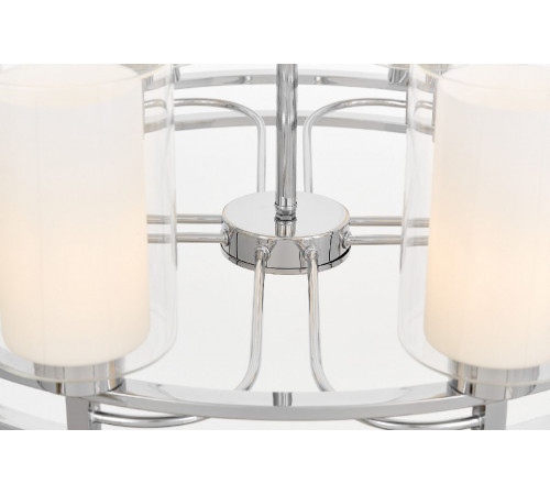 Подвесная люстра Lumina Deco Marietta LDP 8025-8 CHR+WT Подвесная люстра Lumina Deco Marietta LDP 8025-8 CHR+WT