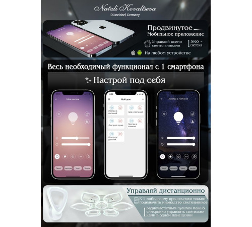 Подвесная люстра Natali Kovaltseva Oreol HIGH-TECH LED LAMPS 82042 Подвесная люстра Natali Kovaltseva Oreol HIGH-TECH LED LAMPS 82042