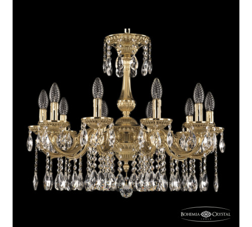Подвесная люстра Bohemia Ivele Crystal 75101/10/210 A G Подвесная люстра Bohemia Ivele Crystal 75101/10/210 A G