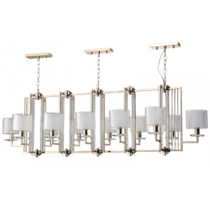 Подвесная люстра Crystal Lux NICOLAS SP12 L1600 GOLD/WHITE