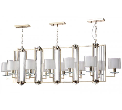 Подвесная люстра Crystal Lux NICOLAS SP12 L1600 GOLD/WHITE Подвесная люстра Crystal Lux NICOLAS SP12 L1600 GOLD/WHITE