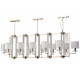 Подвесная люстра Crystal Lux NICOLAS SP12 L1600 GOLD/WHITE