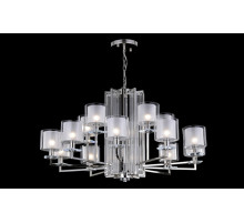 Подвесная люстра Crystal Lux Nicolas NICOLAS SP-PL10+5 NICKEL/WHITE