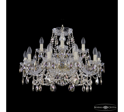 Подвесная люстра Bohemia Ivele Crystal 1411/10+5/240 G R801 Подвесная люстра Bohemia Ivele Crystal 1411/10+5/240 G R801