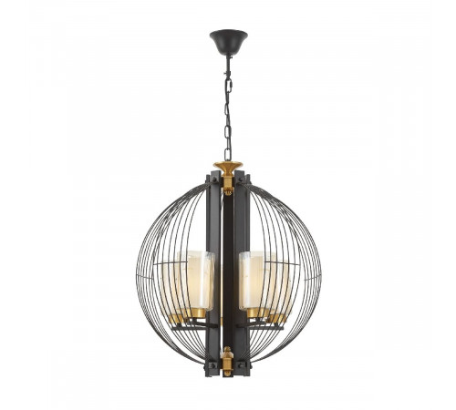 Подвесная люстра Lumina Deco Ponti LDP 1245-5 BK+MD Подвесная люстра Lumina Deco Ponti LDP 1245-5 BK+MD