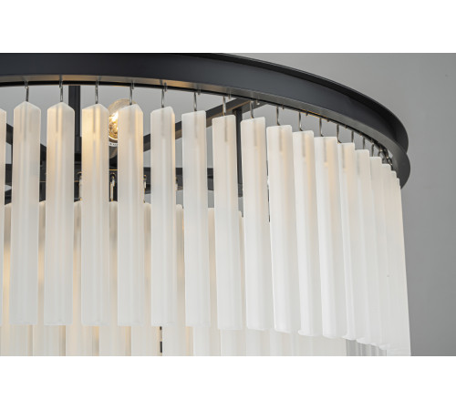 Подвесная люстра Delight Collection 1920s Odeon KR0387P-10A black/frost Подвесная люстра Delight Collection 1920s Odeon KR0387P-10A black/frost