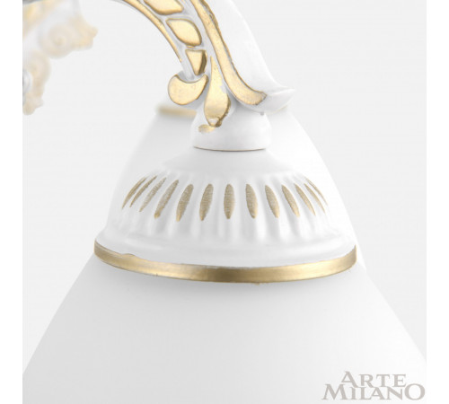 Подвесная люстра Arte Milano 340837/8 WT+G Подвесная люстра Arte Milano 340837/8 WT+G