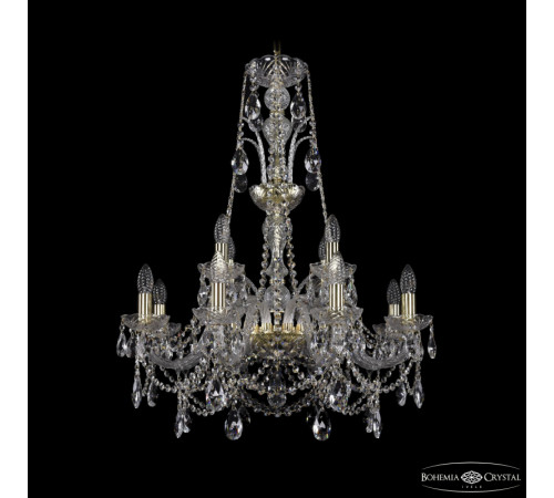 Подвесная люстра Bohemia Ivele Crystal 1411/8+4/240/XL-83 G Подвесная люстра Bohemia Ivele Crystal 1411/8+4/240/XL-83 G