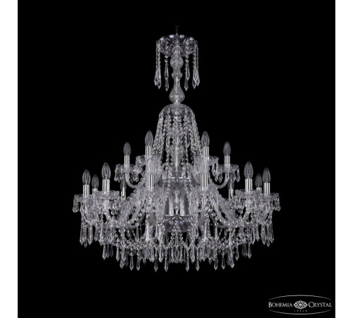 Подвесная люстра Bohemia Ivele Crystal 1403/12+6/300/XL-100/2d Ni Подвесная люстра Bohemia Ivele Crystal 1403/12+6/300/XL-100/2d Ni