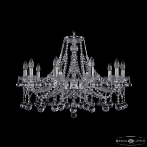 Подвесная люстра Bohemia Ivele Crystal 1413/10/300 Ni Balls