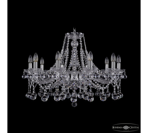 Подвесная люстра Bohemia Ivele Crystal 1413/10/300 Ni Balls Подвесная люстра Bohemia Ivele Crystal 1413/10/300 Ni Balls
