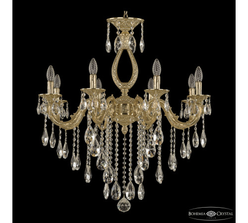 Подвесная люстра Bohemia Ivele Crystal Florence 71301/8/250 B G Подвесная люстра Bohemia Ivele Crystal Florence 71301/8/250 B G
