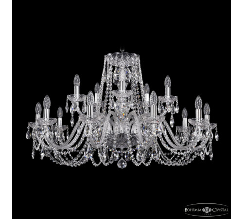 Подвесная люстра Bohemia Ivele Crystal 1402/10+5/360 Ni