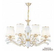Подвесная люстра Arte Milano Florentia-3987 303987/8 Wh/Gd