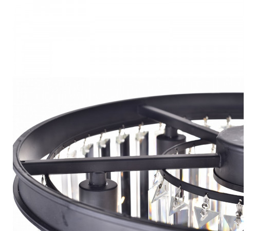Подвесная люстра Delight Collection 1920s Odeon KR0387P-6 black/clear