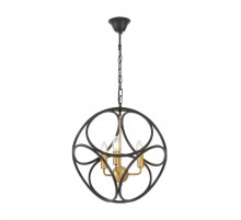 Подвесная люстра Lumina Deco Casai LDP 1243-3 BK+MD