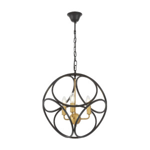 Подвесная люстра Lumina Deco Casai LDP 1243-3 BK+MD
