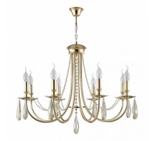 Подвесная люстра Crystal Lux Victoria SP8 Gold/Amber