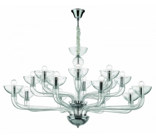 Подвесная люстра Ideal Lux Casanova SP16 Trasparente 044248 Подвесная люстра Ideal Lux Casanova SP16 Trasparente 044248