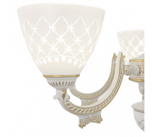 Подвесная люстра Arte Milano 343837/8 WT+G Подвесная люстра Arte Milano 343837/8 WT+G