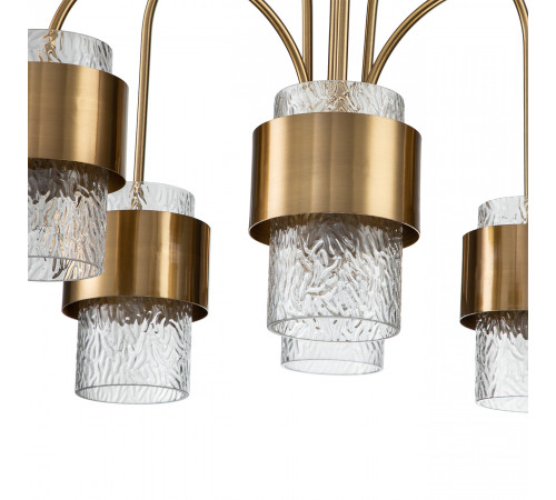 Подвесная люстра Indigo Eleganza 12019/A/6P Brass V000322 Подвесная люстра Indigo Eleganza 12019/A/6P Brass V000322