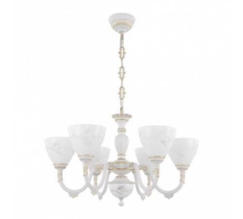 Подвесная люстра Arte Milano 341837/6 WT+G Подвесная люстра Arte Milano 341837/6 WT+G