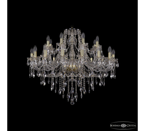 Подвесная люстра Bohemia Ivele Crystal 1415/16+8/360 G Подвесная люстра Bohemia Ivele Crystal 1415/16+8/360 G