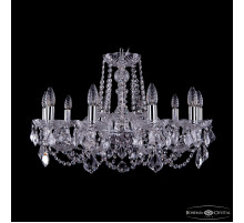 Подвесная люстра Bohemia Ivele Crystal 1402/10/240 Ni Leafs