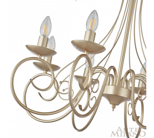 Подвесная люстра Arte Milano 349159/8 CG Подвесная люстра Arte Milano 349159/8 CG