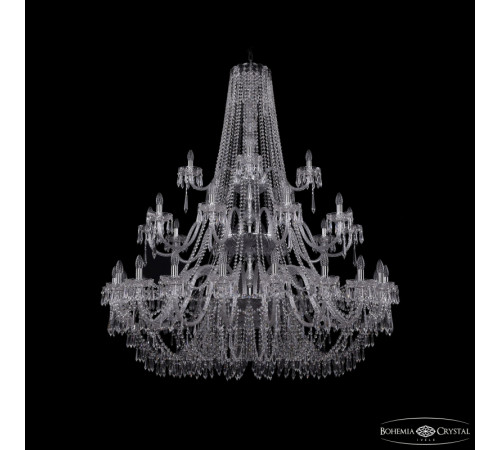 Подвесная люстра Bohemia Ivele Crystal 1403/20+10+5/530/3d Ni