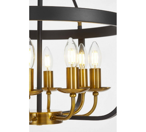 Подвесная люстра Lumina Deco Berling LDP 8024-8 BK+MD Подвесная люстра Lumina Deco Berling LDP 8024-8 BK+MD