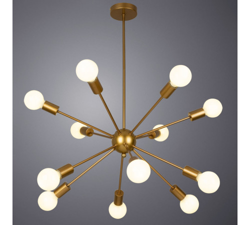 Подвесная люстра Arte Lamp Alastor A6702PL-12PB Подвесная люстра Arte Lamp Alastor A6702PL-12PB