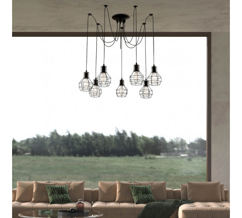 Подвесная люстра Arte Lamp A1109SP-7BK Подвесная люстра Arte Lamp A1109SP-7BK