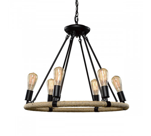Подвесная люстра LOFT IT Rope filament Loft1861/6 Подвесная люстра LOFT IT Rope filament Loft1861/6