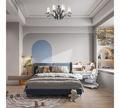 Подвесная люстра Arte Milano Florentia-9167 309167/8 Bk/Ni Подвесная люстра Arte Milano Florentia-9167 309167/8 Bk/Ni