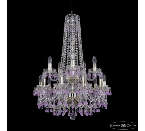 Подвесная люстра Bohemia Ivele Crystal 1410/10+5/195/h-82/2d G V7010 Подвесная люстра Bohemia Ivele Crystal 1410/10+5/195/h-82/2d G V7010