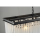 Подвесная люстра Delight Collection 1920s Odeon KR0387P-10C/P black/frost