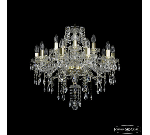 Подвесная люстра Bohemia Ivele Crystal 1415/10+5/220 G Подвесная люстра Bohemia Ivele Crystal 1415/10+5/220 G