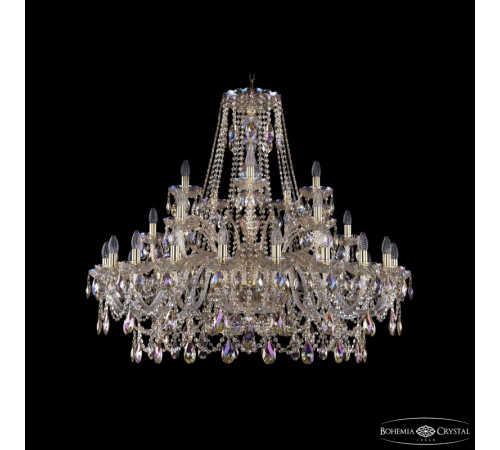 Подвесная люстра Bohemia Ivele Crystal 1411/20+5+5/400 G M801 Подвесная люстра Bohemia Ivele Crystal 1411/20+5+5/400 G M801